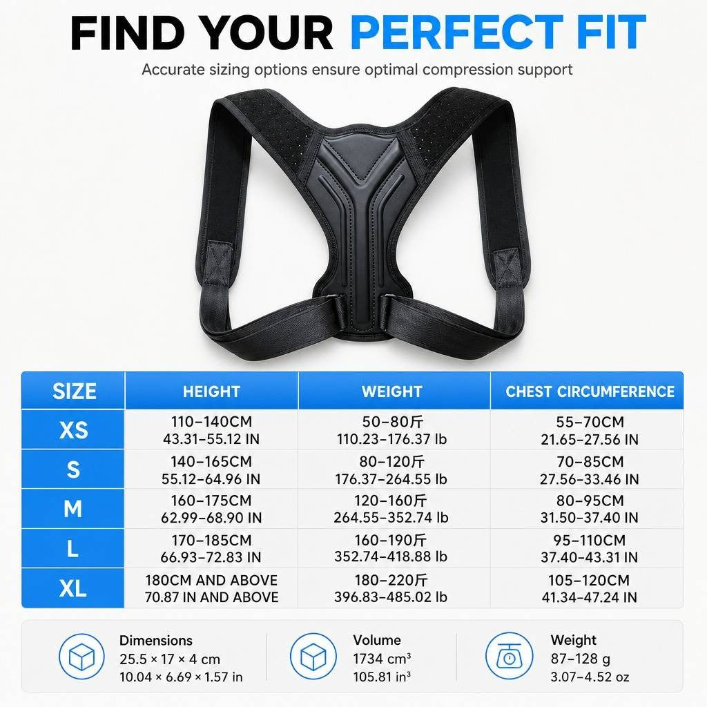 FitZyra™ Breathable Posture Support Belt