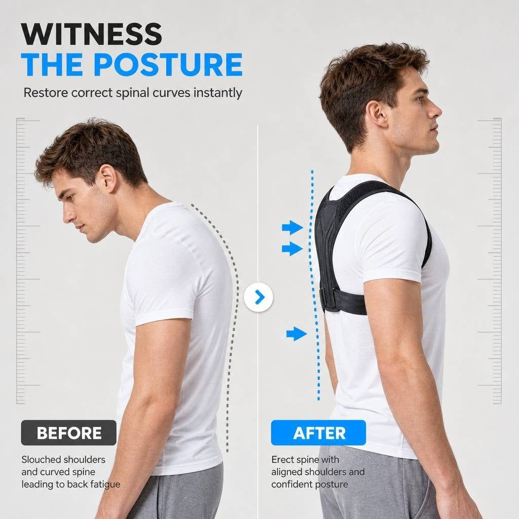 FitZyra™ Breathable Posture Support Belt
